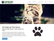 Tablet Screenshot of crownhillpet.com